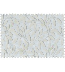 Beige grey cream colour leafy pattern with thick background fab polycotton main curtain designs