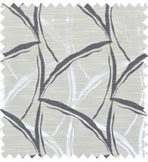 Black beige colour grass leaf patter polycotton main curtain designs