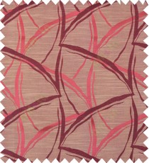 Maroon yellow black colour grass leaf patter polycotton main curtain designs