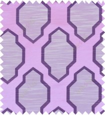 Pink purple beige colour ogee pattern polycotton main curtain designs