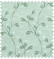 Green beige colour beautiful natural floral design polycotton main curtain designs