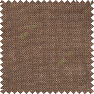 Dark copper brown solid plain surface designless texture gradients jute finished crossing dots sofa fabric