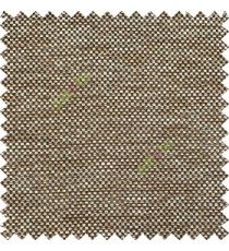 Dark chocolate brown cream black color solid texture jute finished surface weaving pattern sofa fabric