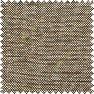 Dark chocolate brown cream black color solid texture jute finished surface weaving pattern sofa fabric