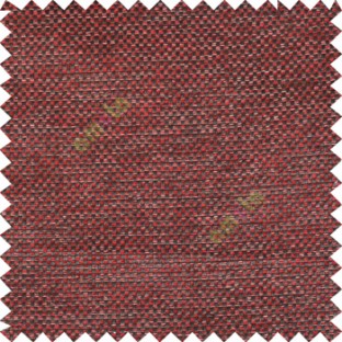 Red brown black cream color solid texture jute finished surface weaving pattern sofa fabric