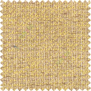 Brown yellow cream color combination solid texture jute finished surface digital dots weaving pattern sofa fabric