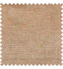 Copper brown grey color combination solid texture jute finished surface digital dots weaving pattern sofa fabric