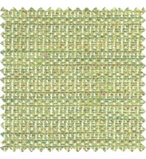 Green beige color combination solid texture jute finished surface digital dots weaving pattern sofa fabric