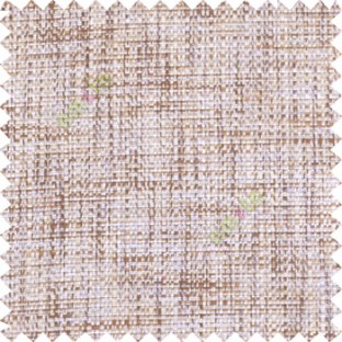 Brown grey black color combination solid texture jute finished surface digital dots weaving pattern sofa fabric