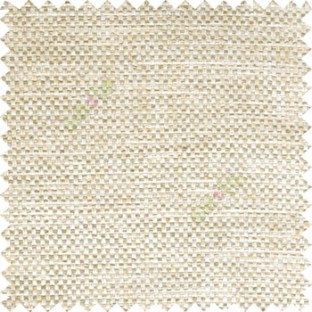 Brown cream beige color combination solid texture jute finished surface digital dots weaving pattern sofa fabric