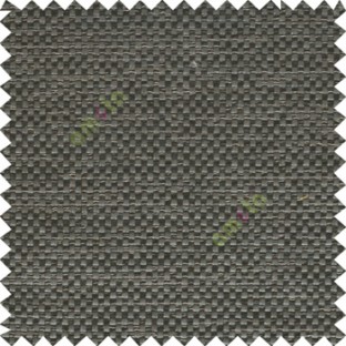 Dark black grey brown color combination solid texture jute finished surface digital dots weaving pattern sofa fabric