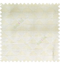 Cream color geometric triangle shapes horizontal lines texture finished dice slant crossing stripes polyester main curtain