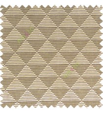 Brown black beige color geometric triangle shapes horizontal lines texture finished dice slant crossing stripes polyester main curtain