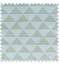 Blue grey color geometric triangle shapes horizontal lines texture finished dice slant crossing stripes polyester main curtain
