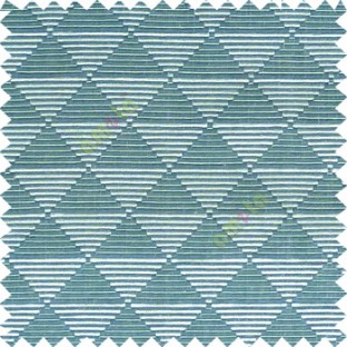 Royal blue grey color geometric triangle shapes horizontal lines texture finished dice slant crossing stripes polyester main curtain