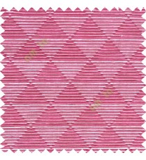 Pink grey color geometric triangle shapes horizontal lines texture finished dice slant crossing stripes polyester main curtain