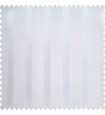 White color vertical bold stripes with transparent polyester fabric texture finished surface sheer curtain