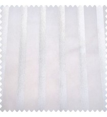 Cream color vertical bold stripes with transparent polyester fabric texture finished surface sheer curtain