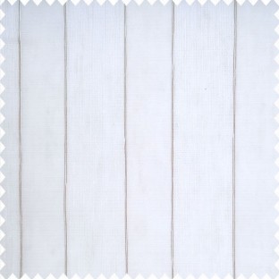 White color complete texture finished vertical bold stripes with grey color borders transparent fabric sheer curtain