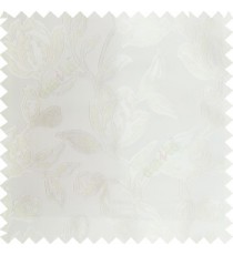 Cream color Beautiful flower pattern texture finished designs smooth finished background polyester main curtain fabric