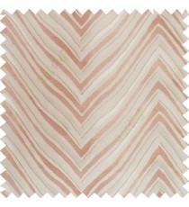 Brown beige color zigzag pattern fluctuating lines texture up and down lines with smooth finished background polyester main curtain fabric