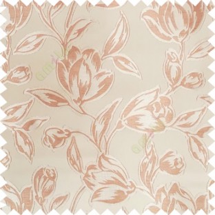 Brown color Beautiful flower pattern texture finished designs smooth finished background polyester main curtain fabric