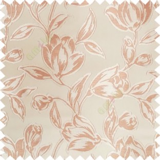 Brown color Beautiful flower pattern texture finished designs smooth finished background polyester main curtain fabric