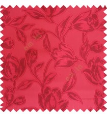 Maroon color Beautiful flower pattern texture finished designs smooth finished background polyester main curtain fabric