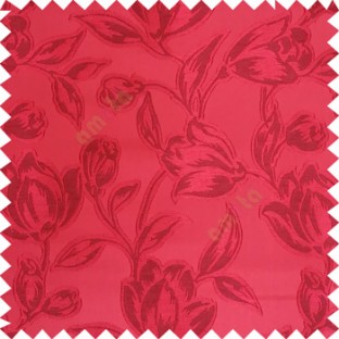 Maroon color Beautiful flower pattern texture finished designs smooth finished background polyester main curtain fabric