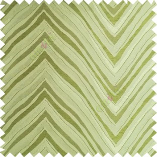 Green color zigzag pattern fluctuating lines texture up and down lines with smooth finished background polyester main curtain fabric
