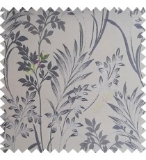 Grey blue color beautiful design floral pattern texture finished surface with smooth background main curtain fabric