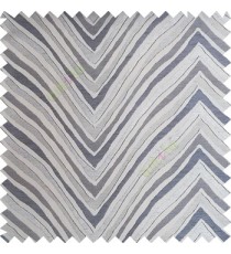 Grey blue color zigzag pattern fluctuating lines texture up and down lines with smooth finished background polyester main curtain fabric