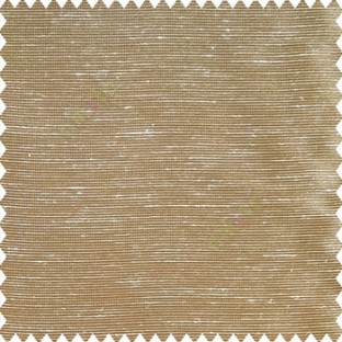 Copper brown beige color horizontal thin sparkle lines with transparent net fabric polyester sheer curtain