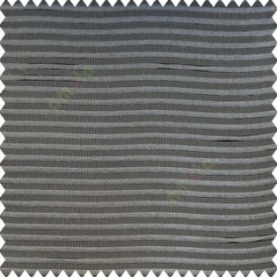 Grey color horizontal chenille stripes texture finished with polyester transparent net fabric embossed lines sheer curtain