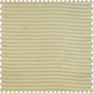 Gold color horizontal chenille stripes texture finished with polyester transparent net fabric embossed lines sheer curtain