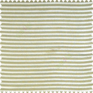 Beige color horizontal chenille stripes texture finished with polyester transparent net fabric embossed lines sheer curtain
