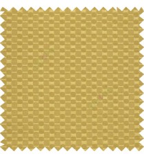 Golden brown color solid texture with concave square oval shape thick poly main curtain