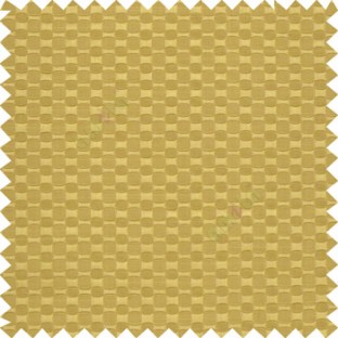 Golden brown color solid texture with concave square oval shape thick poly main curtain