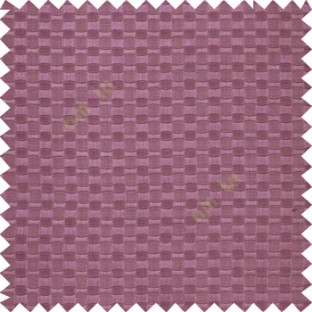 Purple color solid texture surface with concave square oval shape horizontal spring lines vertical small fine stripes poly main curtain