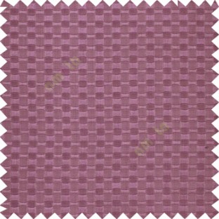 Purple color solid texture surface with concave square oval shape horizontal spring lines vertical small fine stripes poly main curtain