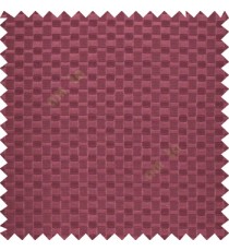 Dark purple color solid texture with concave square oval shape thick poly main curtain