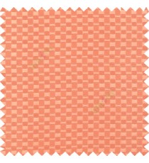 Peach pink color solid texture surface with concave square oval shape horizontal spring lines vertical small fine stripes poly main curtain