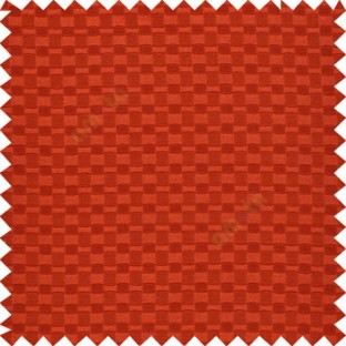 Maroon color solid texture surface with concave square oval shape horizontal spring lines vertical small fine stripes poly main curtain