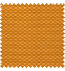 Golden brown color solid texture surface with concave square oval shape horizontal spring lines vertical small fine stripes poly main curtain