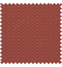 Gingerbread brown color solid texture surface with concave square oval shape horizontal spring lines vertical small fine stripes poly main curtain