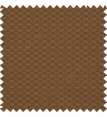 Brown color solid texture surface with concave square oval shape horizontal spring lines vertical small fine stripes poly main curtain