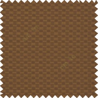 Brown color solid texture surface with concave square oval shape horizontal spring lines vertical small fine stripes poly main curtain