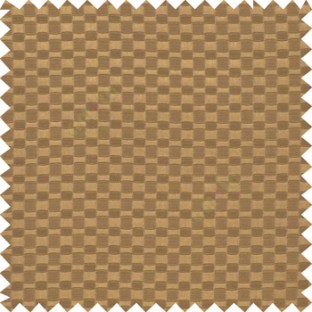 Copper brown color solid texture with concave square oval shape thick poly main curtain