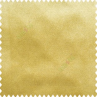 Bright golden color color complete plain velvet finished soft look polyester base with thick background sofa fabric