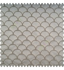 Grey color traditional designs embroidery scales embossed patterns polyester fabric with thick background main curtain